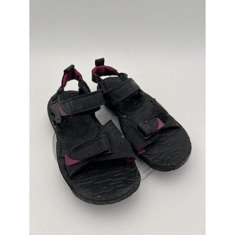 River Rapids Women 7.5 Adjustable Sandals Nylon Multi Strap Black Red Float Raft